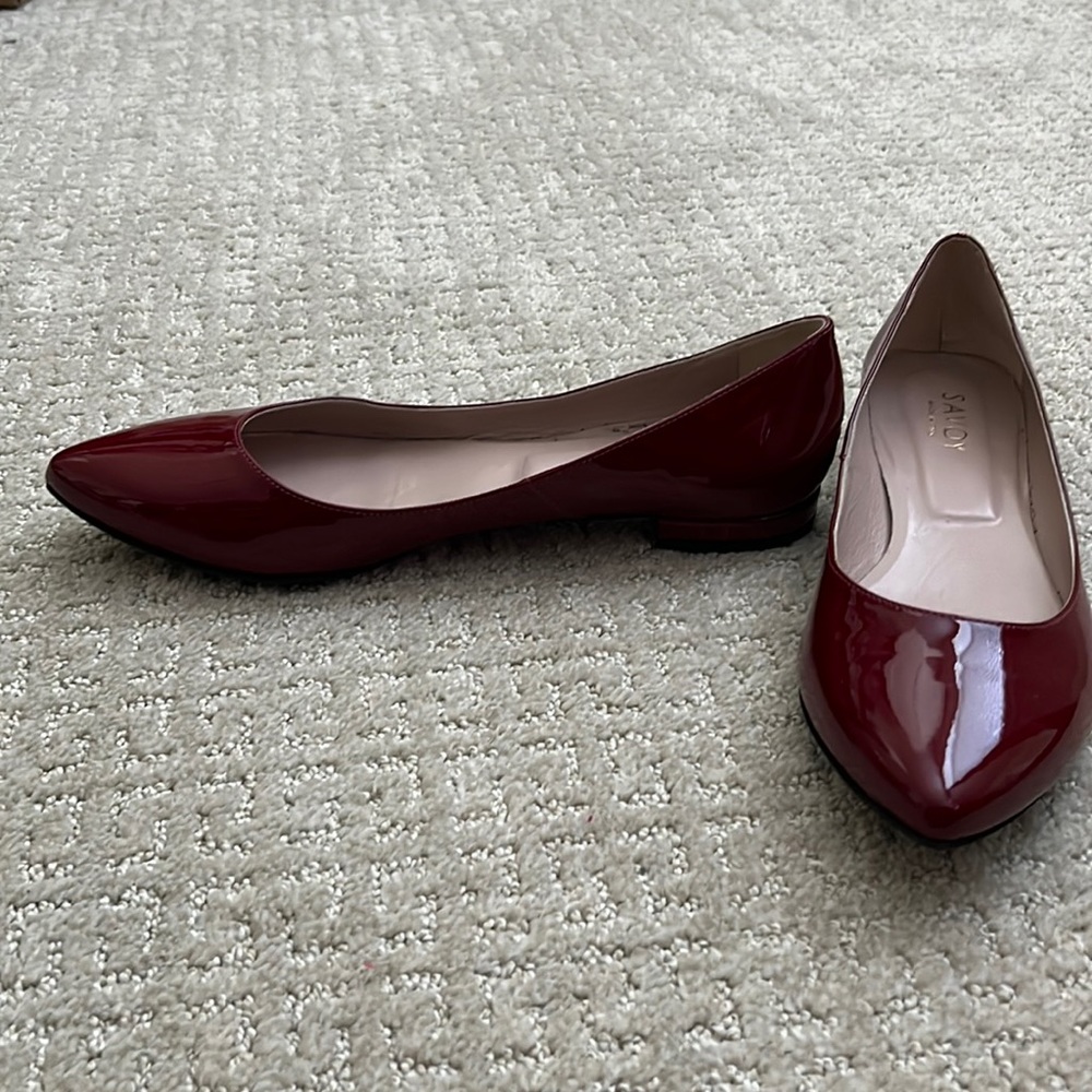 Red Patent Leather Flats
